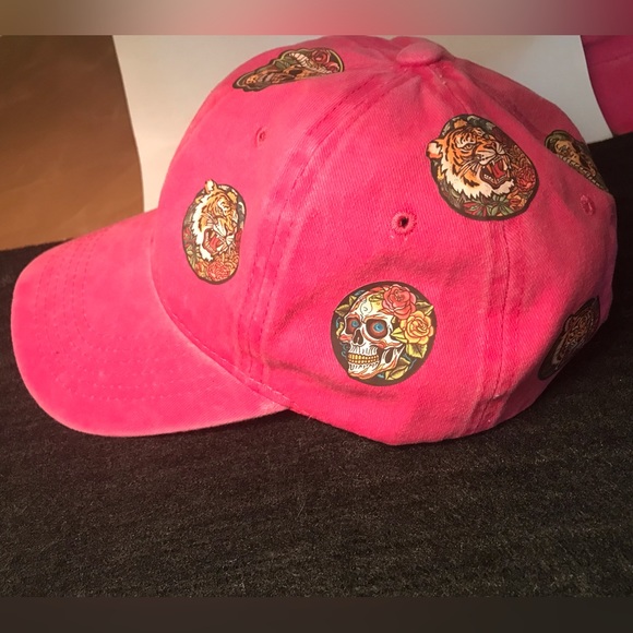 Pink Hardy SnapBack patch baseball cap hat adjustable belts bleached beanie hat - Picture 5 of 8